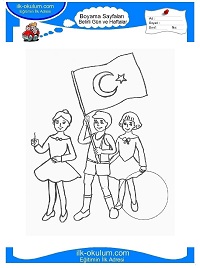 Çocuklar İçin 19 Mayıs Boyama Sayfaları 